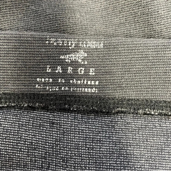 Horny Toad gray mini skirt stretch knit tencel blend women’s large - Picture 6 of 8